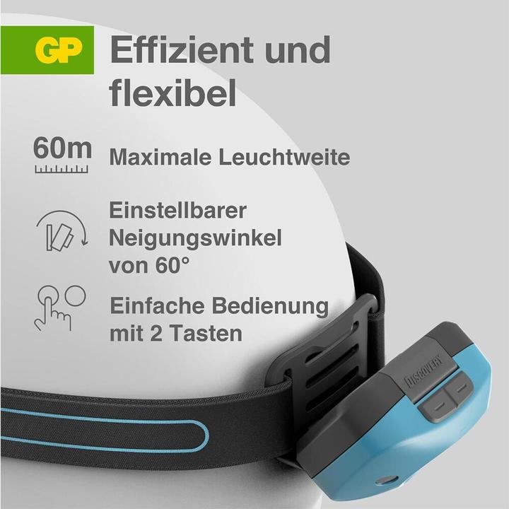 Actual product image GP Batteries GP Discovery Headlamp CH44 (300 lm)