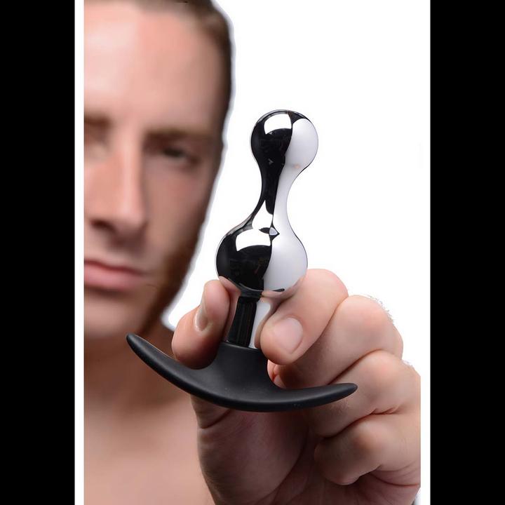 Image du produit Frisky Dark Drop Metal Silicone Beaded Anal Plug