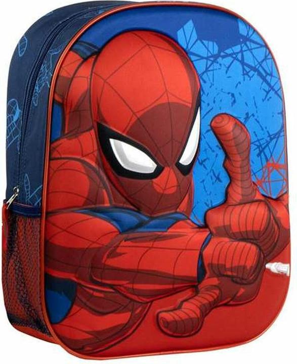 Spiderman Schulrucksack 3D Spider-Man Blau 25,0 x 31,0 x 10,0 cm