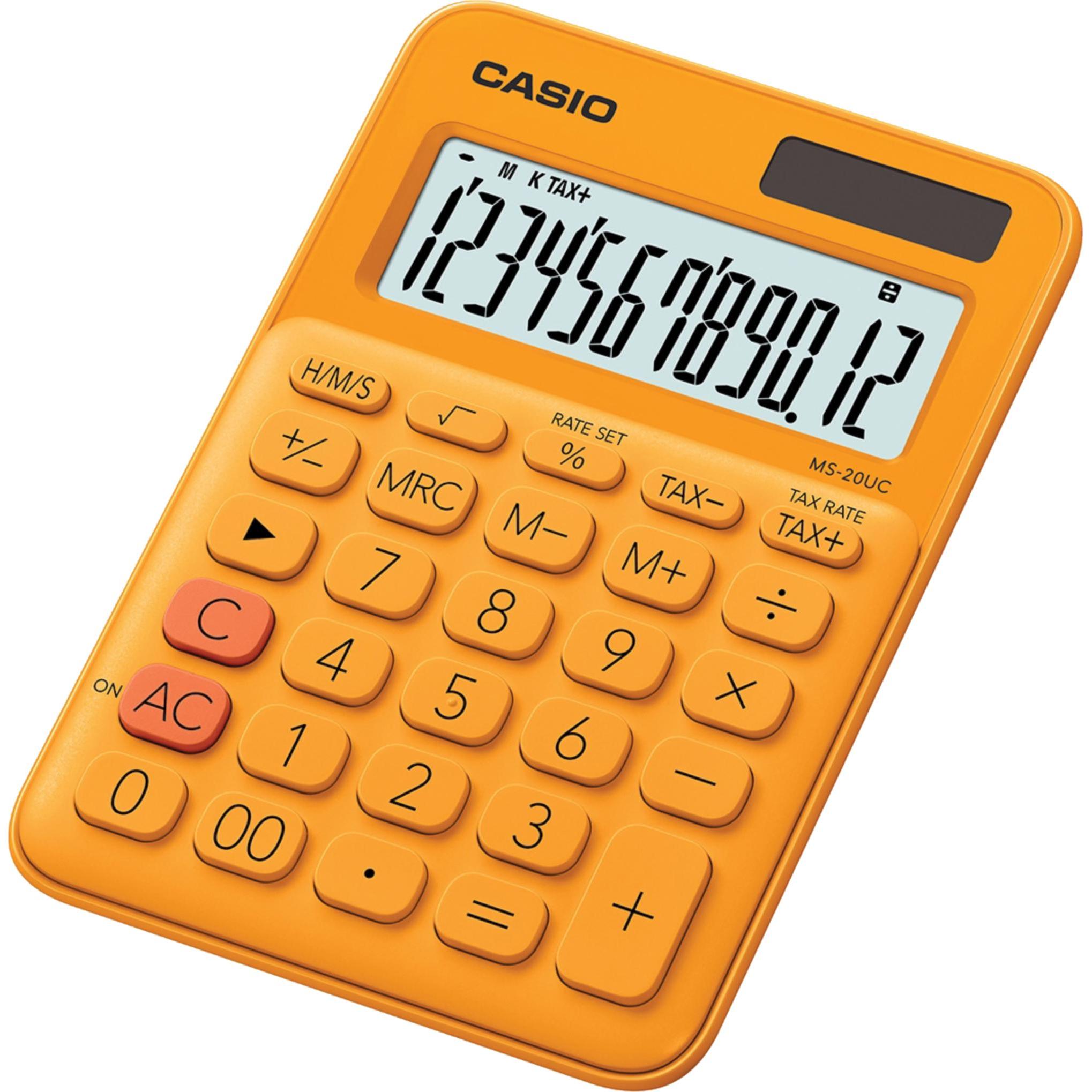 Casio, Taschenrechner, Ms-20uc (Solarzellen, Batterien)