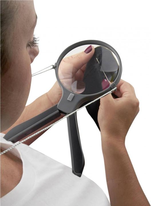 Actual product image Carson Optical HF-11 split handle magnifier Freehand magnifier with illumination
