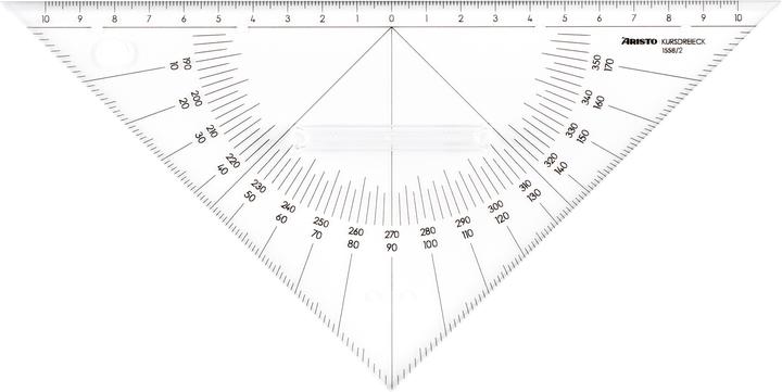Aristo Course triangle with handle (27 cm)