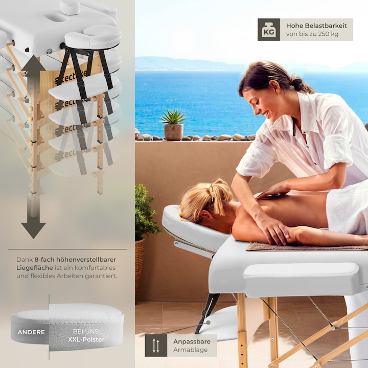 Actual product image tectake Massage table