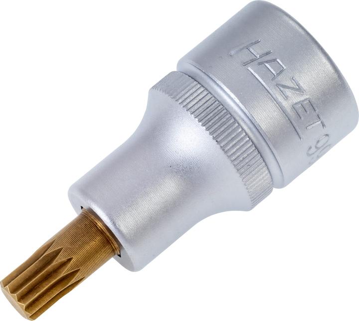 Produktbild HAZET Schraubendreher-Steckschlüsseleinsatz 990-8 ∙ Vierkant12,5 mm (1/2 Zoll) ∙ Innen Vielzahn Pro…