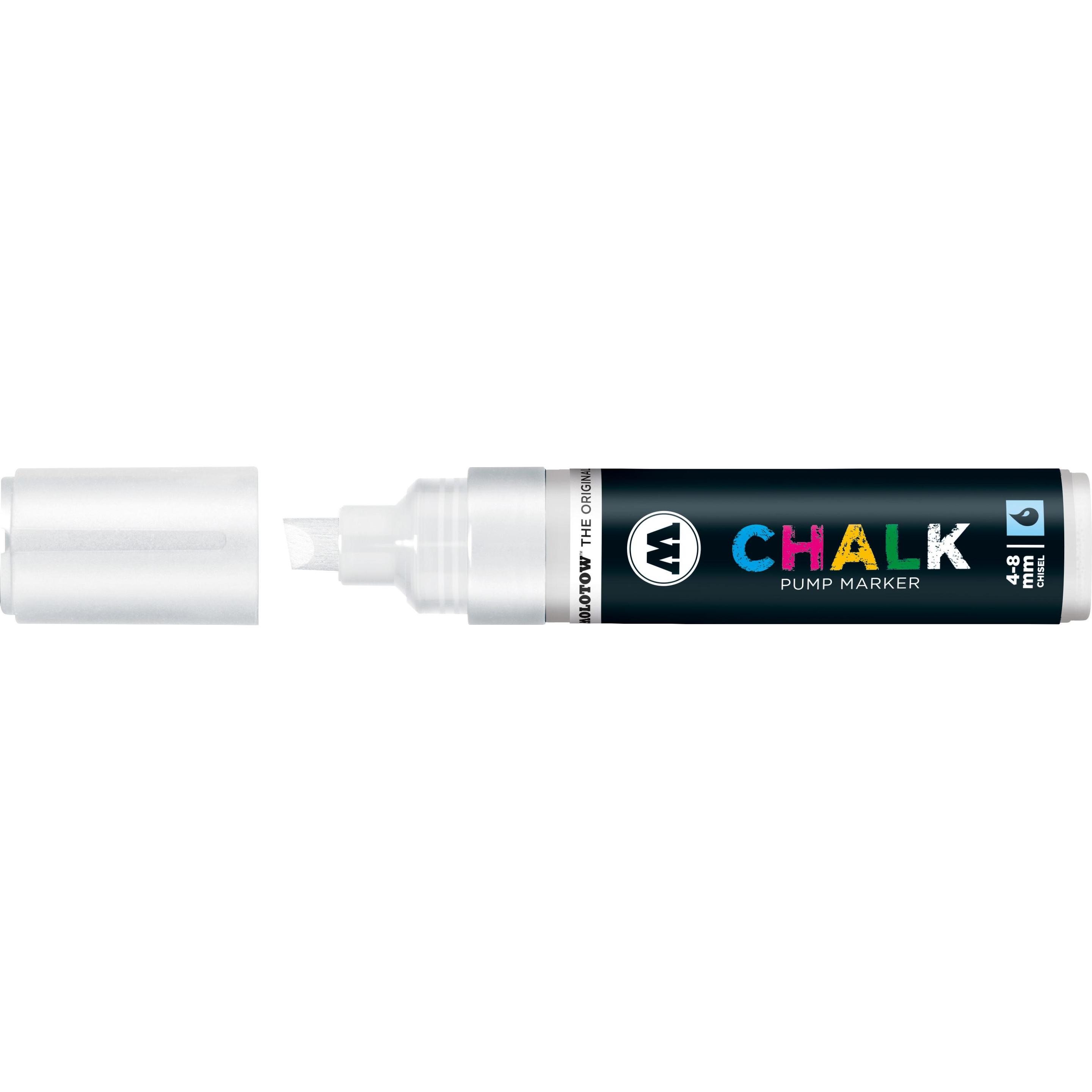 Thumbnail - Molotow, Marker, Windowmarker Chalk nachfüllbar 4-8mm weiss (Weiss, 8 mm, 1 x)