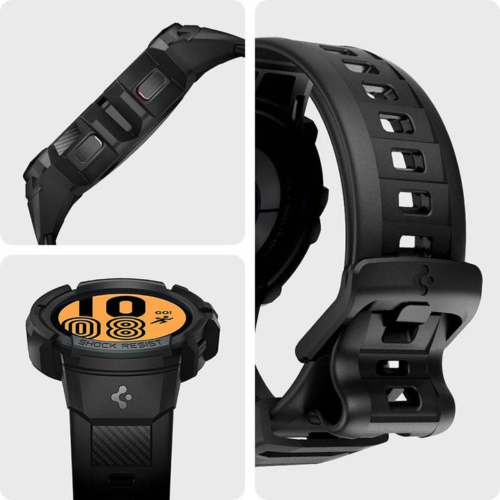 Produktbild Spigen Smartwatch Samsung Galaxy Watch 4/5 Sportarmband, Schwarz, 44 mm