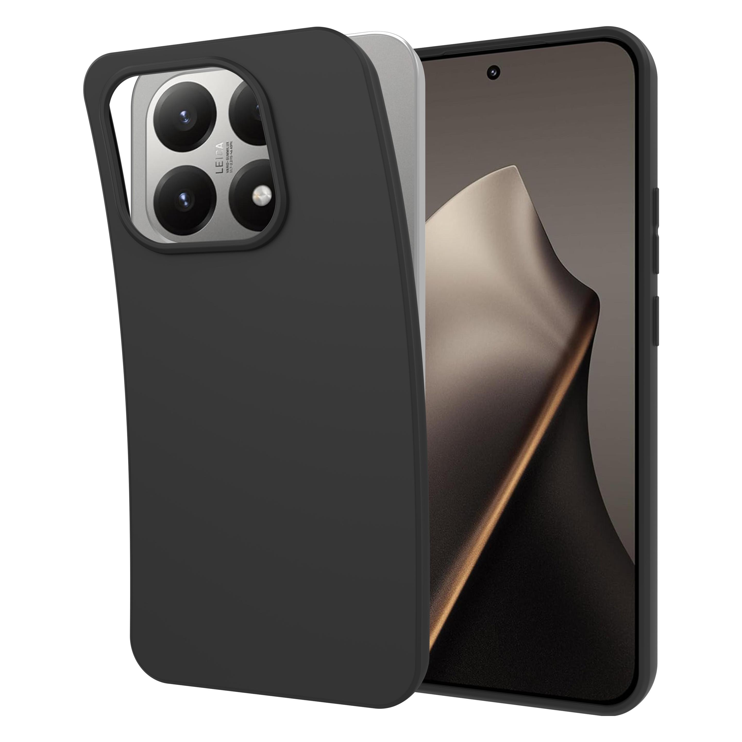 Cazy Silikon Hülle Soft Tpu Schutz (Xiaomi 15T), Smartphone Hülle, Schwarz