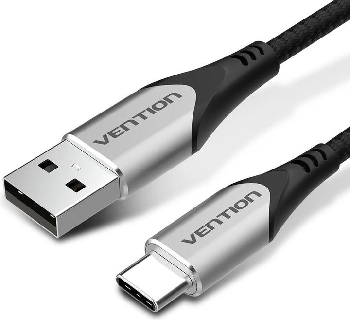 Produktbild Vention USB 2.0 A to USB-C 3A Cable CODHF 1m Gray (1 m, USB 2.0, 60 W)