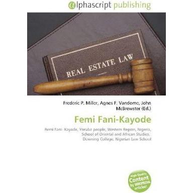 Femi Fani-Kayode, Fachbücher
