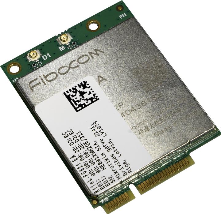 Actual product image MikroTik R11EL-FG621-EA -, 3G/4G/LTE miniPCi-e card with 2 x u.FL connectors for I (Mini PCI Express)