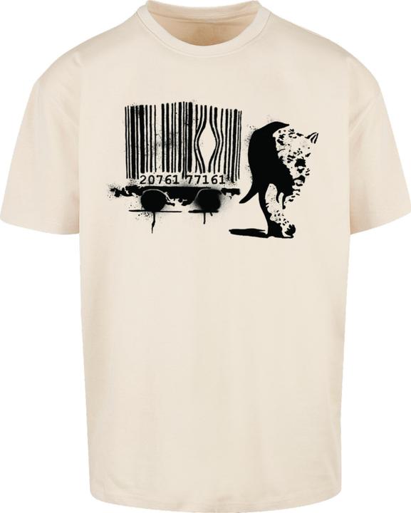 Produktbild Merchcode Brandalised - Barcode Leopard Heavy Oversize Tee - 189207 (5XL)
