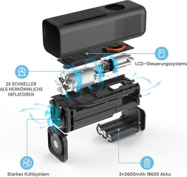 Immagine prodotto QiCycle Gonfiatore elettrico portatile ad aria P1