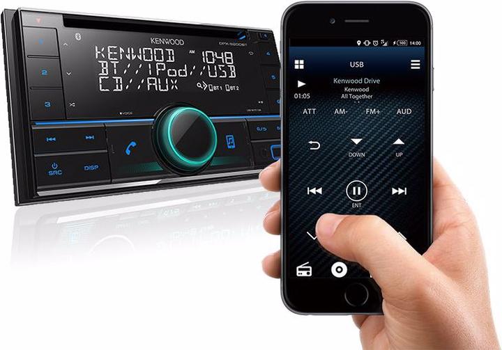 Actual product image Kenwood Corp. Car radio DPX-5200BT 2 DIN (Android car)