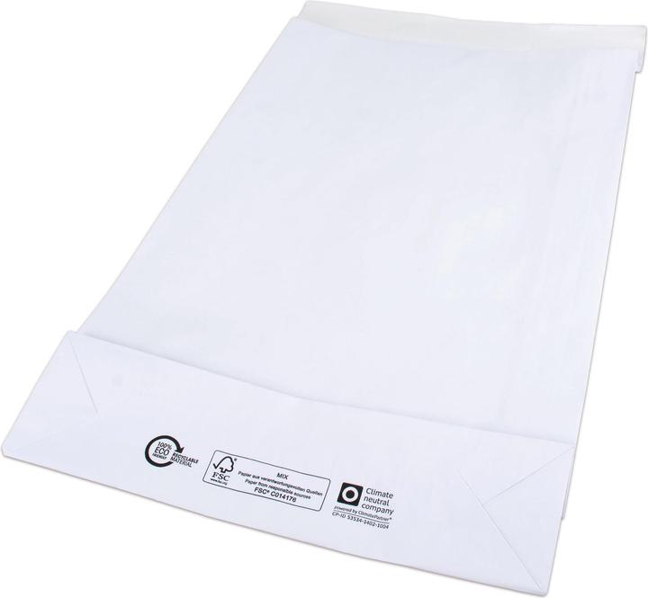 Produktbild Elco Versandbeutel weiss mit Blockboden 100gm2 300x80x430+50mm, 200 Stk. (200 Stk.)