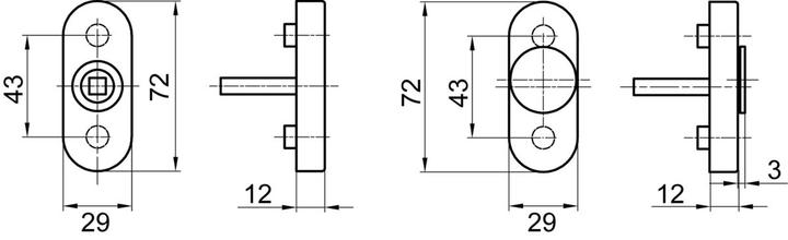 Produktbild Glutz Dornrosetten 5616
