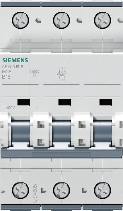 Produktbild Siemens Sicherungsautomat 5SY6 16A Typ B 6kA