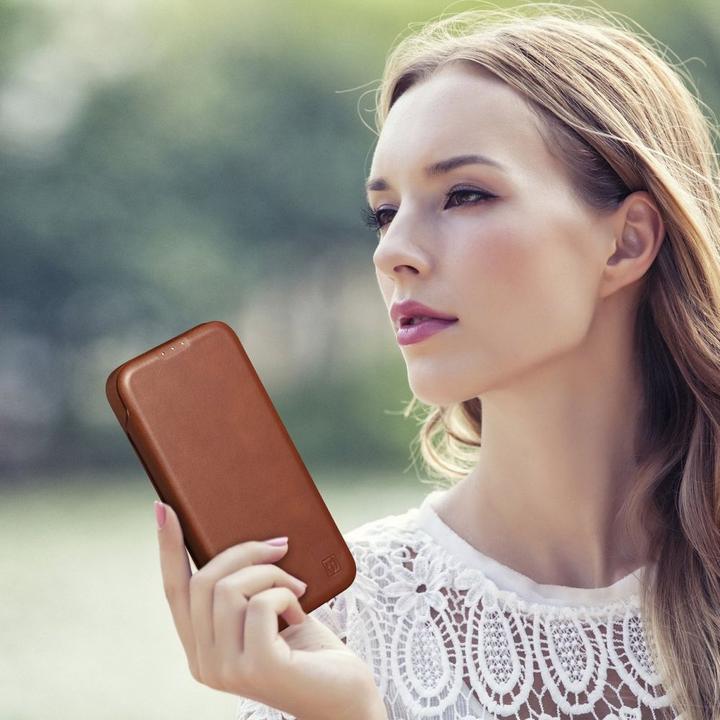 Actual product image iCarer CE Oil Wax Premium Leather Folio Case for iPhone 14 Plus Magnetic Flip Case MagSafe Brown (AK (Apple iPhone 14 Plus)
