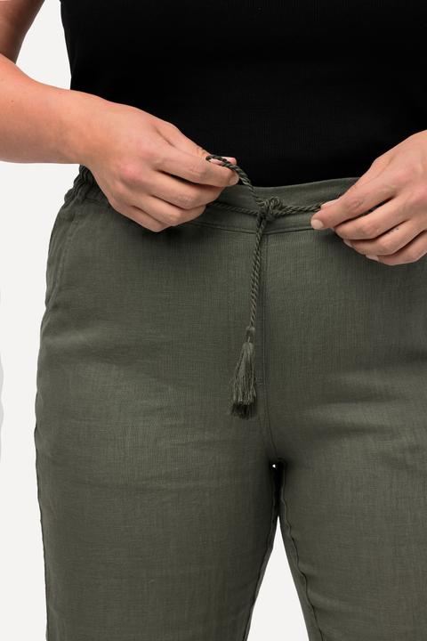 Produktbild Ulla Popken 7/8-Leinenhose, elastischer Bund, natürlich kühl (56)
