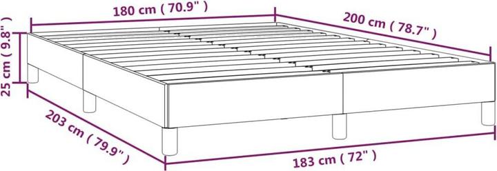 Image du produit vidaXL Bettgestell (180 x 200 cm)