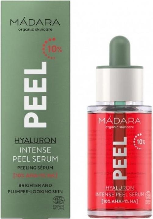 Actual product image Madara Natural Peeling Serum AHA & Hyaluron - 30ml - Mádara (30 ml)