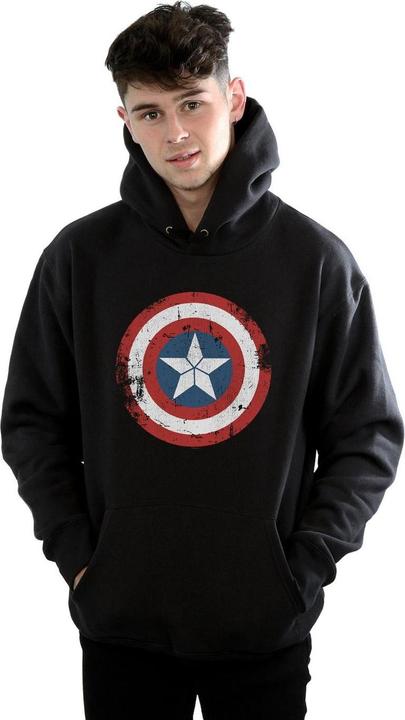 Image du produit - Sweat à capuche CAPTAIN AMERICA CIVIL WAR DISTRESSED SHIELD - Homme (3XL)