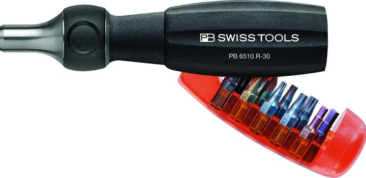 PB Swiss Tools Magazine bit holder (Port, Allen screw, Phillipps cross recess (PH), Pozidriv cross recess (PZ), Torx (TX))