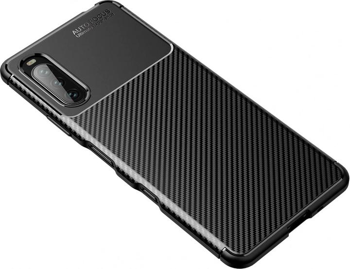 Produktbild Screenguard Sony Xperia 10 III Hülle Carbon Design TPU Case (Sony Xperia 10 III)