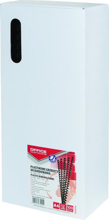 Produktbild Office Products Office Produktai OFFICE PRODUKTAI BINDEMASCHINE, A4, 12MM (95 BLÄTTER), 100 STÜCK, Balta 20241215-14