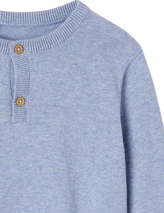 Produktbild Vertbaudet Jungen Pullover mit Henley-Ausschnitt Oeko-Tex, personalisierbar (98)