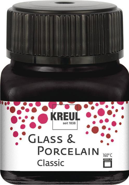 Immagine prodotto Kreul Vetro e Porcellana Classico, vernice per porcellana e vetro (Giallo canarino, 20 ml)