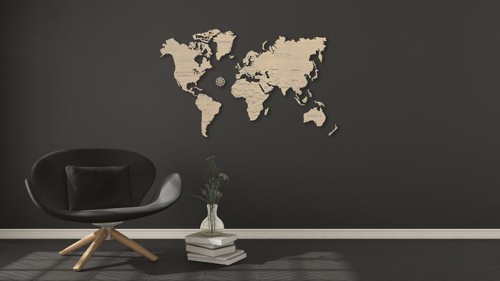Productafbeelding WoodenCity Wereldkaart L (31 onderdelen)