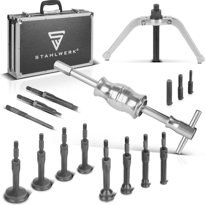 Actual product image Stahlwerk Base hole inner bearing puller set