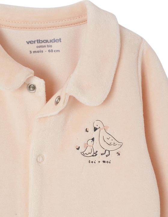 Produktbild Vertbaudet Bio-Kollektion: 2er-Pack Baby Strampler aus Samt (56)
