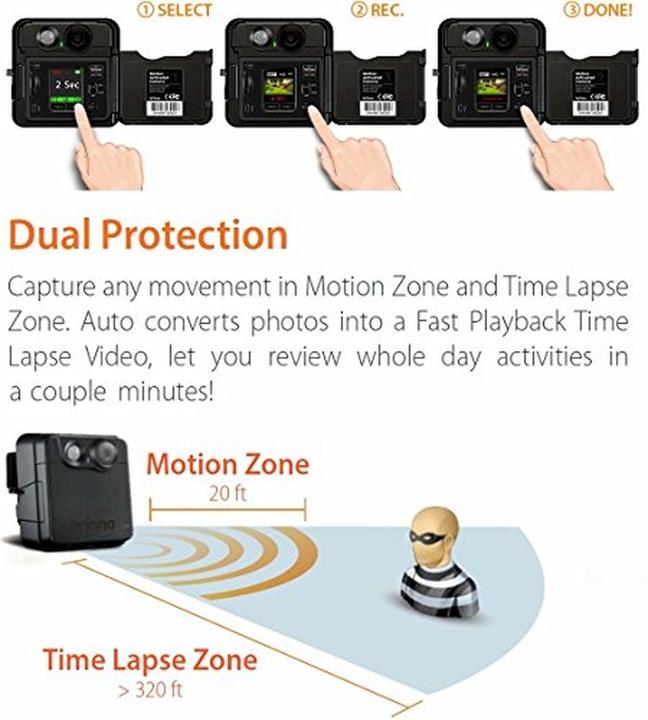 Produktbild Brinno Motion activated camera, 1.3 Megapixel, IPX4 (1280 x 720 Pixels)