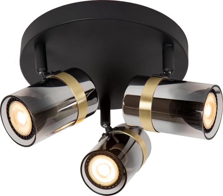 Produktbild Lucide UPTON GU10 Deckenstrahler 3-fach Modern Rauchfarbe 57900/13/65 (GU10)