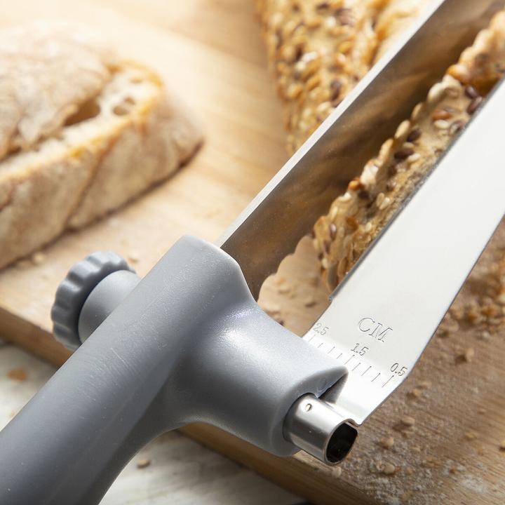Image du produit InnovaGoods Couteau à pain avec guide de coupe réglable