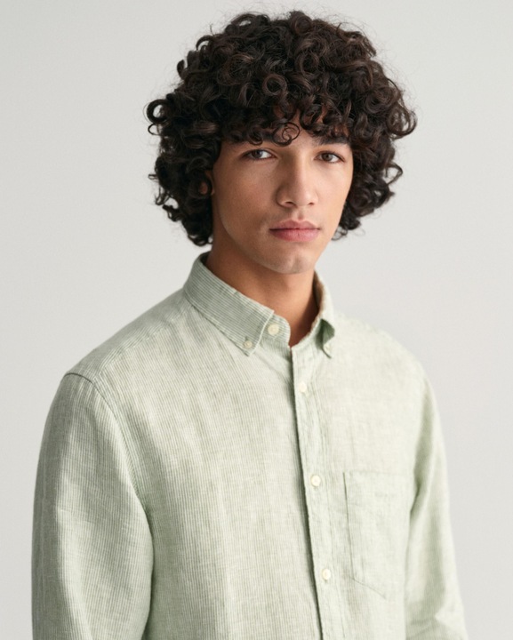 Produktbild GANT gestreiftes hemd reg linen (XL)