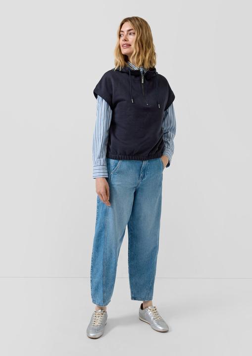 Produktbild s.Oliver Sweatshirt Ärmelloses Sweatshirt mit Kapuze und Relaxed Fit (38)