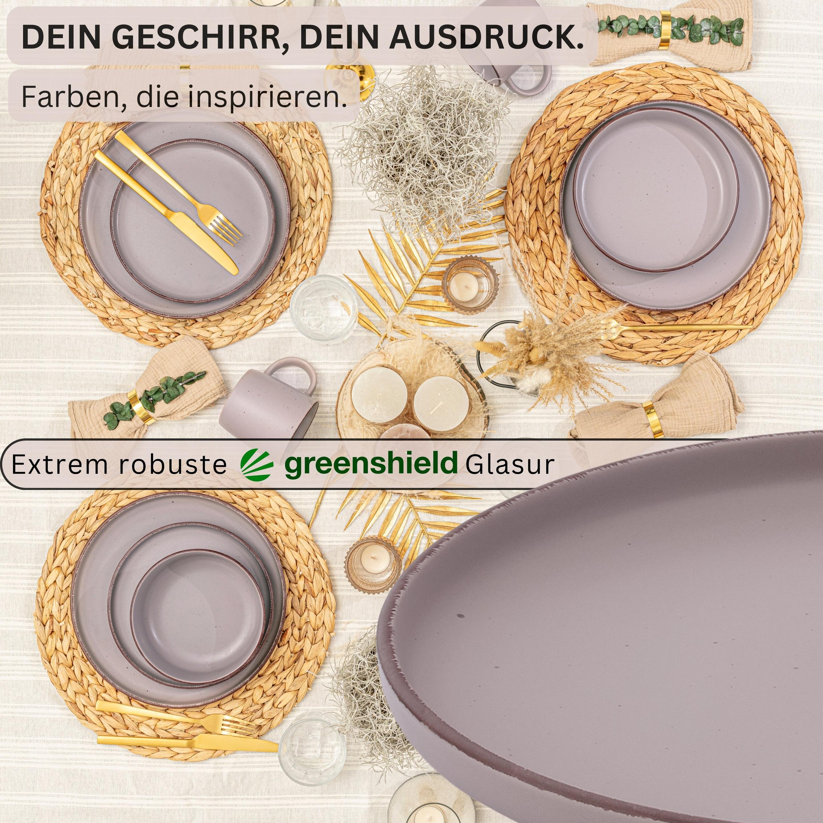 Thumbnail - Sänger Speiseteller Set Bombay Basalt, Teller, Grau