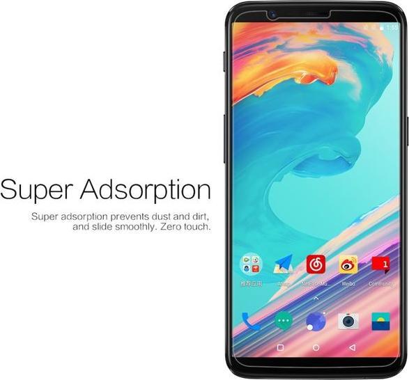 Actual product image Nillkin Super Clear Series (1 Piece, OnePlus 5T)