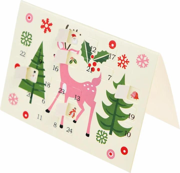 Produktbild Rex London miniatur-adventskarte weihnachten 50s christmas (1 Stk.)