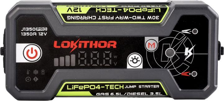 Produktbild Lokithor J1350 Pro 12V LIFEPO4 Jump Starter 1350 Amps (1350 A, 7000 mAh)