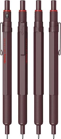 Actual product image Rotring 600 Mechanical Pencil | HB Lead 0.5 mm | All-Metal Body Propelling Pencil | Chocolate Truffle |... (0.50 mm, HB)