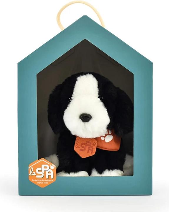 Doudou et Compagnie Hond zwart-wit, 16cm (MQ2) ** (22 cm)