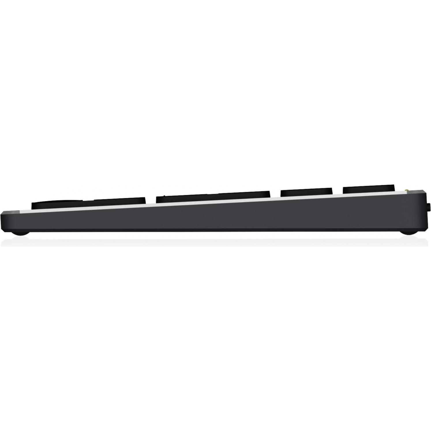 Thumbnail - KeySonic Full-Size Aluminium Tastatur, Bluetooth & RF, für Win & macOS (DE, Kabellos), Tastatur, Grau