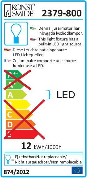 Label énergétique Konstsmide Chaîne de bières en plein air (19.50 m)