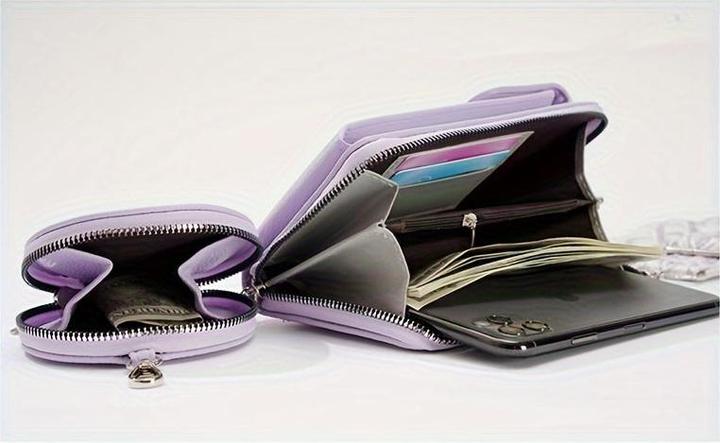 Actual product image Only-Bags.Store 2-in-1 crossbody shoulder bag with coin pocket, trendy mobile phone bag in casual style, simple
