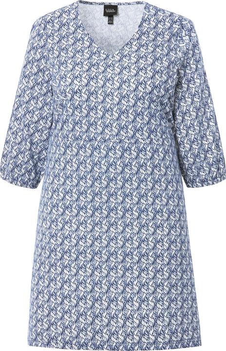 Actual product image Ulla Popken Floral Print 3/4 Sleeve Jersey Dress (54)