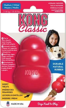 Actual product image KONG Classic (Dog chew toy, Dog food toy, Retrieval)