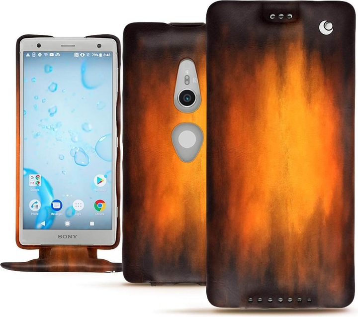 Actual product image Noreve Leather cover vertical (Sony Xperia XZ2)